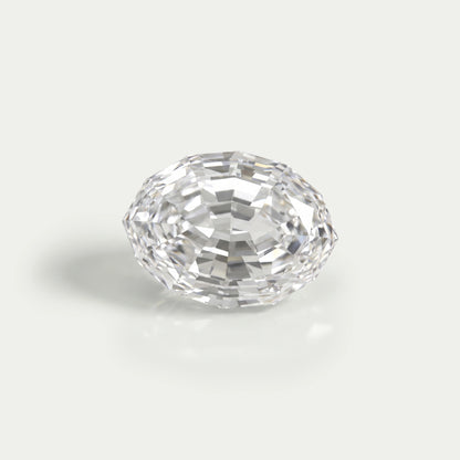 Step Cut Oval Lab Grown Diamond
