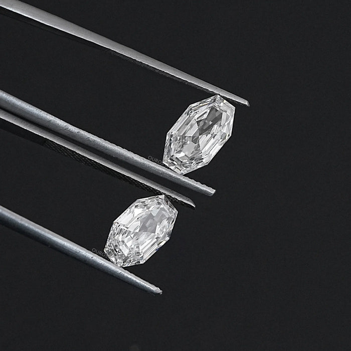 Step Cut Octagon Lab Diamond Matching Pair