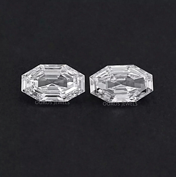 Step Cut Octagon Lab Diamond Matching Pair