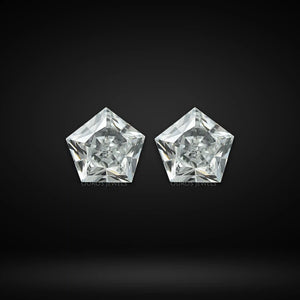 Antique Shape Pentagon Diamond Pair