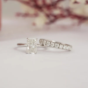 radiant cut diamond engagement ring