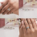 round diamond soliraire ring set 