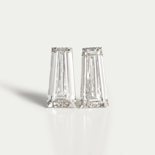 Tapered Baguette Cut Lab Grown Diamond Pair Loose
