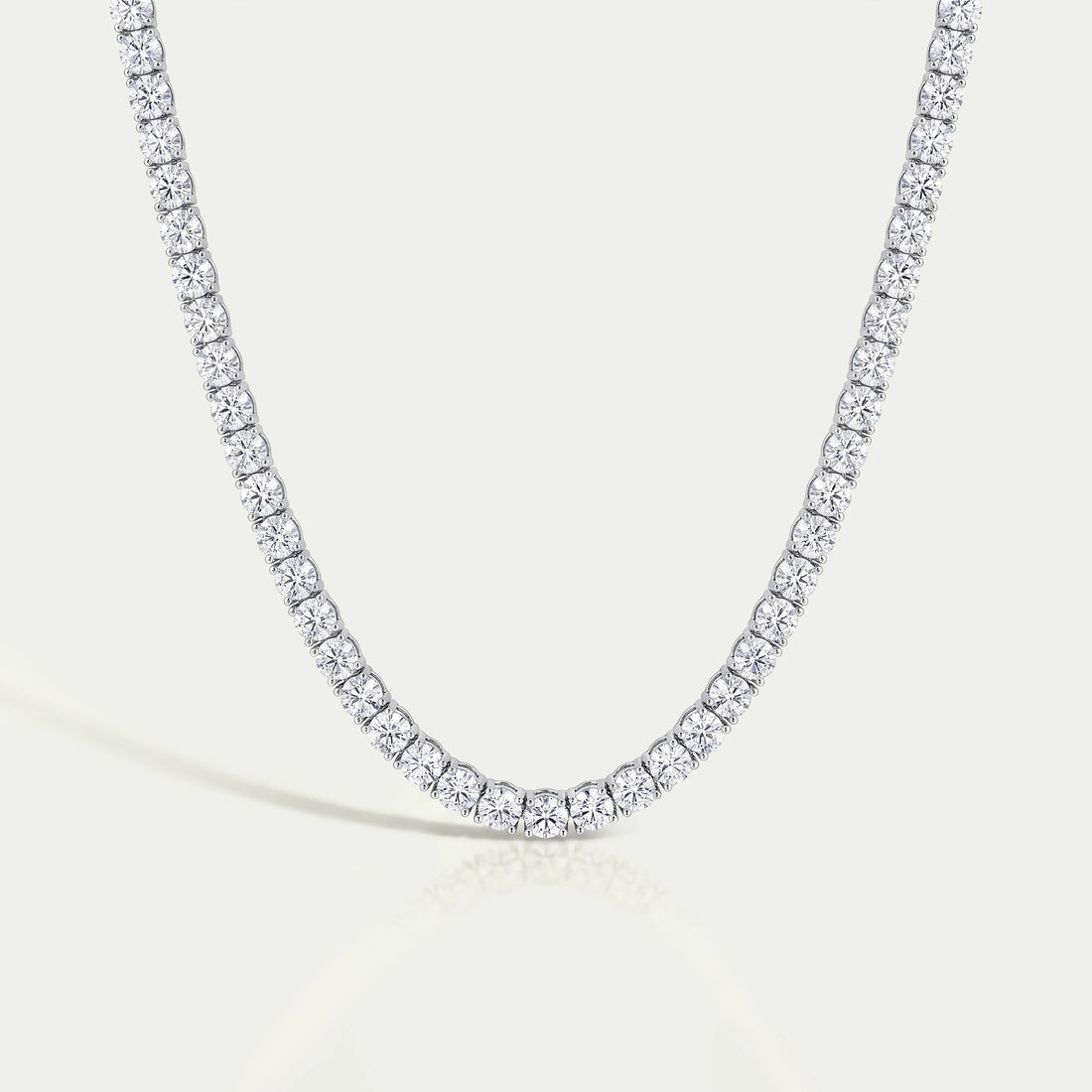 4.50 MM Round Cut Lab Diamond Necklace