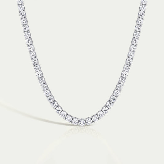 4.50 MM Round Cut Lab Diamond Necklace