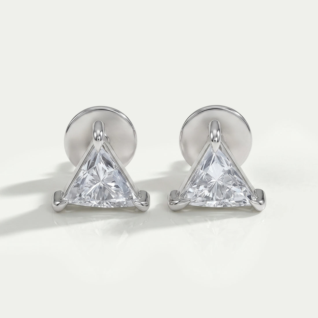 Triangle Cut Lab Diamond Stud Earrings Earrings