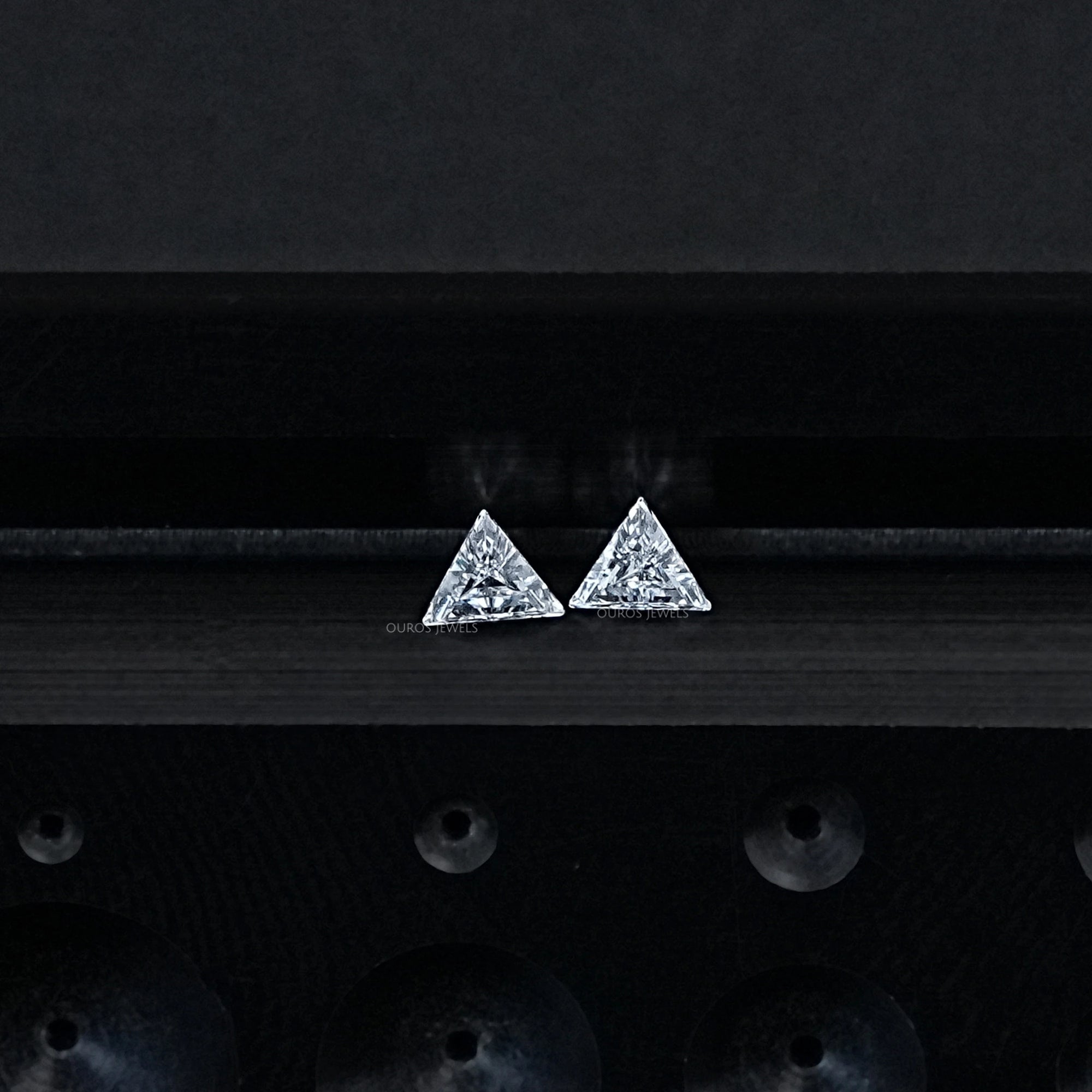 Step Cut Triangle Lab Diamond For Matching Pair Loose