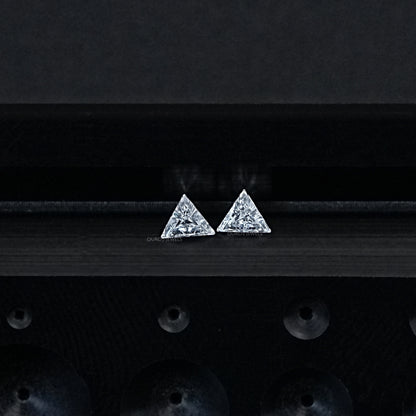 Step Cut Triangle Lab Diamond For Matching Pair Loose