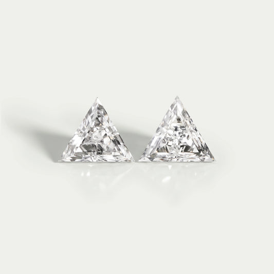 Triangle Cut Lab Grown Diamond Loose Pair Loose
