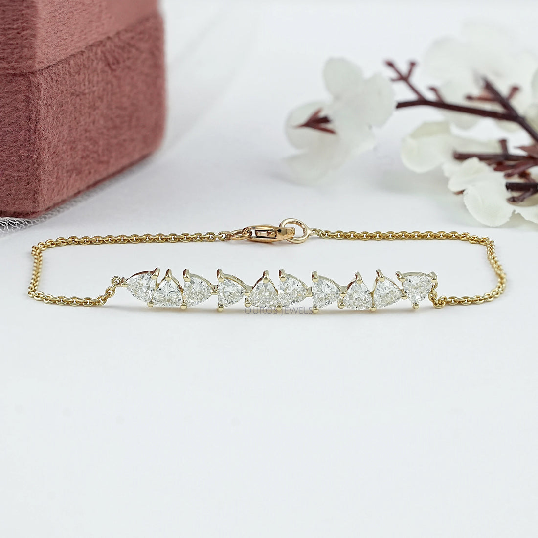 Trillion Cut Lab Diamond Bracelet Bracelet