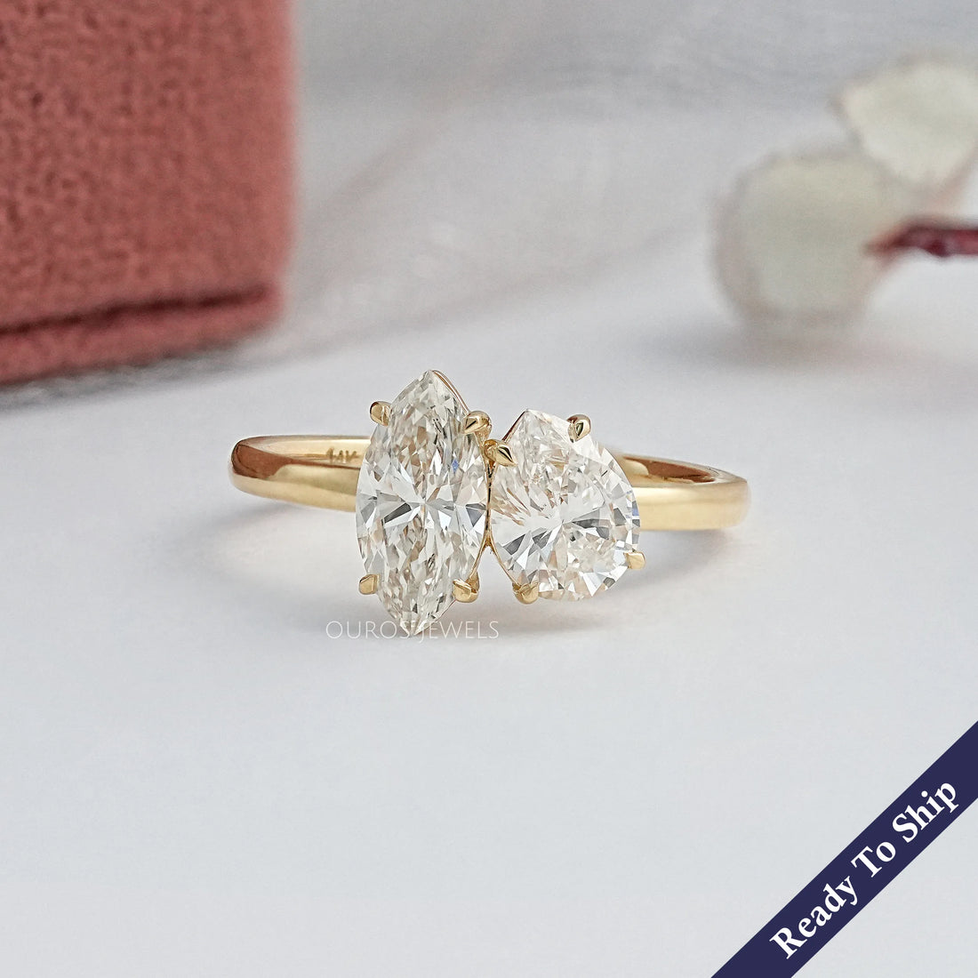 Pear And Marquise Cut Toi Moi Engagement Ring Ring