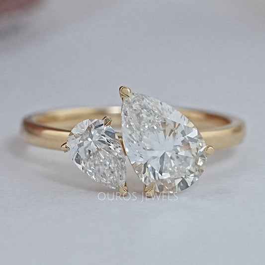 Two Pear Diamond Toi Et Moi Ring Ring