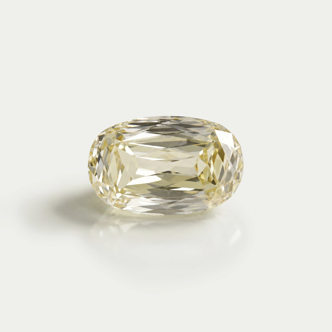 0.75 Carat Vivid Yellow Old Mine Cushion Cut Lab Diamond