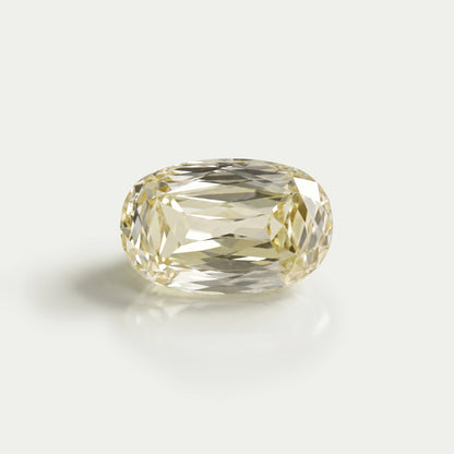 0.75 Carat Vivid Yellow Old Mine Cushion Cut Lab Diamond