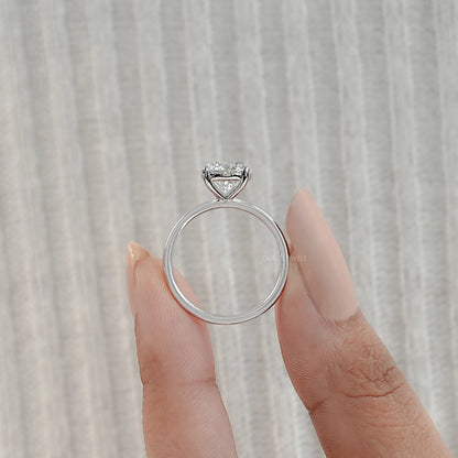 IGI Certified Round Lab Grown Diamond Solitaire Engagement Ring Ring