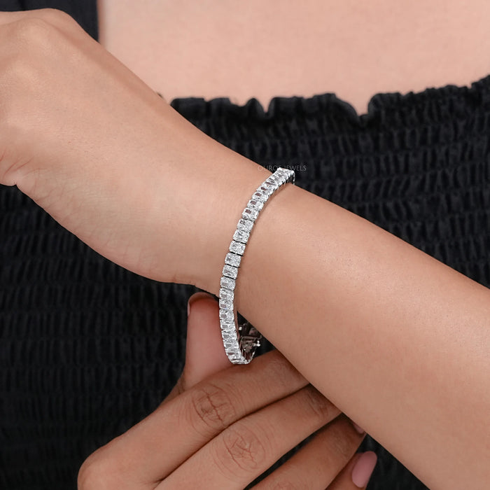 Radiant Cut Lab Diamond Tennis Bracelet