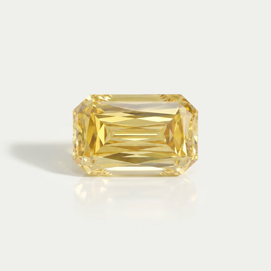 Yellow Criss Cut Lab Grown Diamond