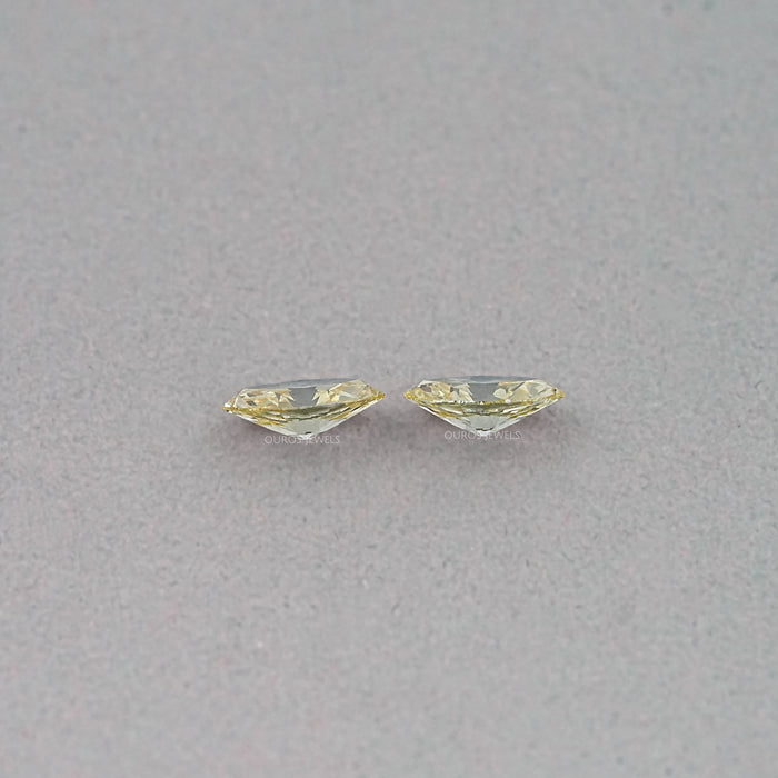 Old Mine Marquise Cut Lab Grown Diamond - Fancy Intense Yellow