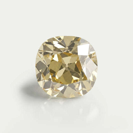 Yellow Old Mine Cushion Cut Loose Lab-Diamond Loose