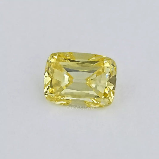 Yellow Old Mine Cushion Lab Grown Loose Diamond Loose