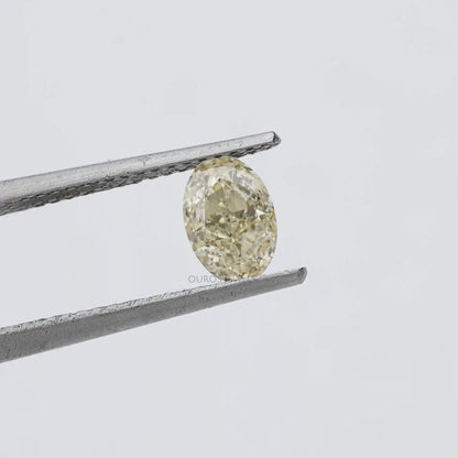 Fancy Yellow Oval Cut Lab Grown Diamond