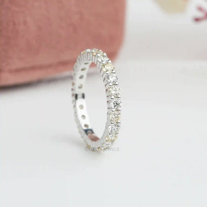 yellow round diamond full eternity band 