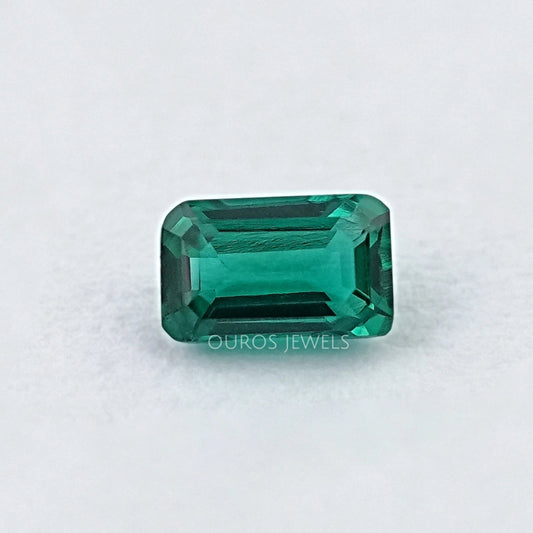 Zambian Green Emerald Cut Gemstone Loose