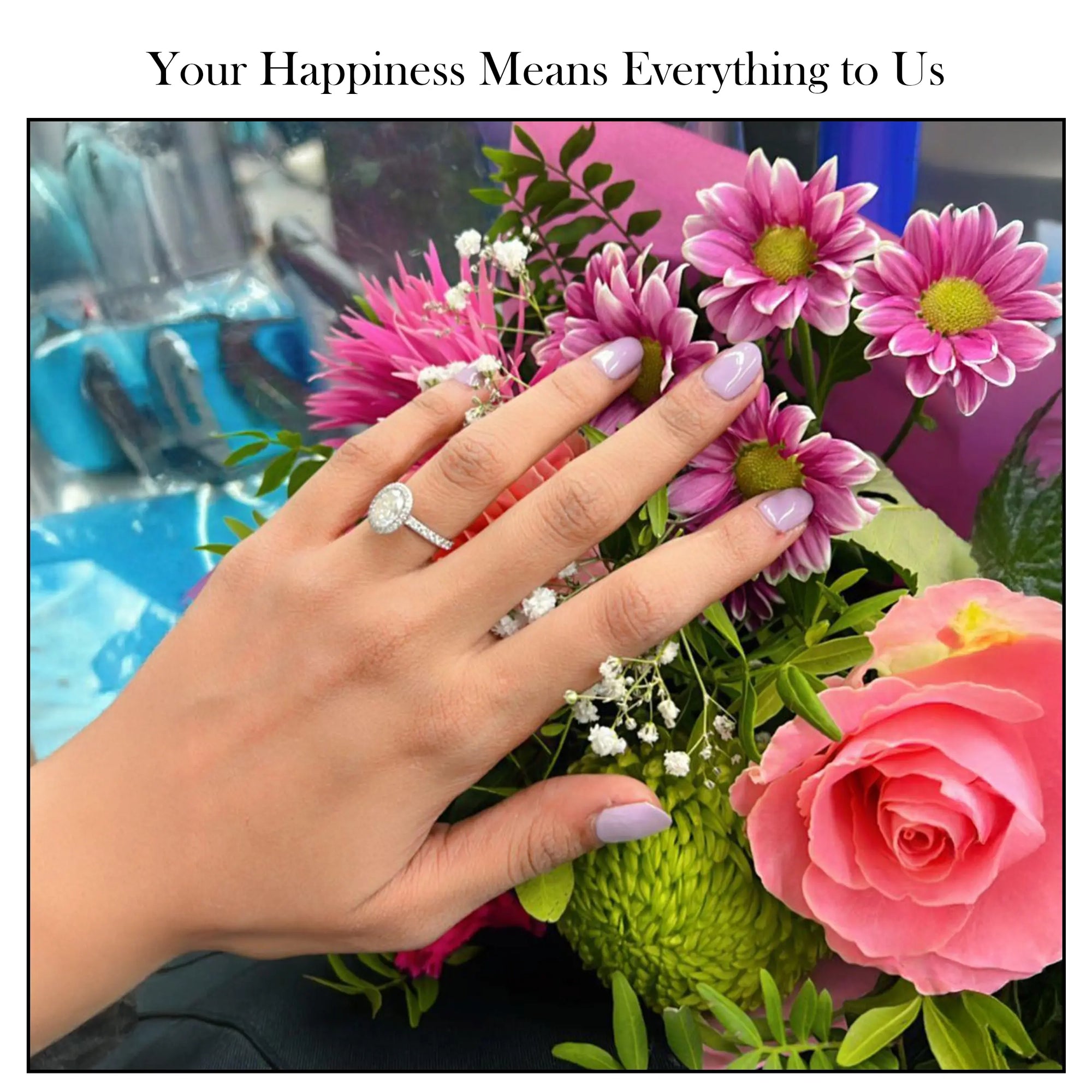 Oval Cut Halo Accent Diamond Engagement Ring Ring