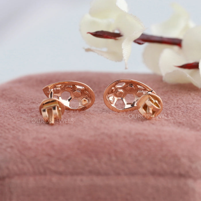 Rose Gold Diamond Earrings