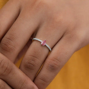 [Kite Cut Pink Diamond Ring]-[Ouros Jewels]