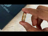 Youtube Video of Men's Blue Round Diamond Wedding Ring.