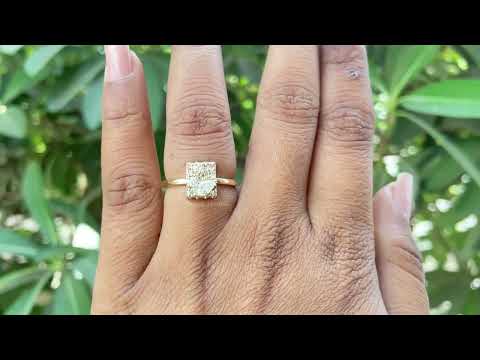 Pear Cluster Diamond Ring