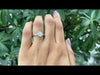 Bezel Set Old Mine Cushion Cut Diamond Ring 