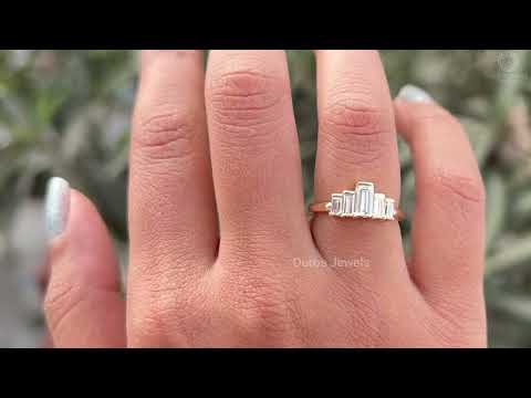 [Youtube Video of Baguette Cut Lab Diamond Ring]-[Ouros Jewels]