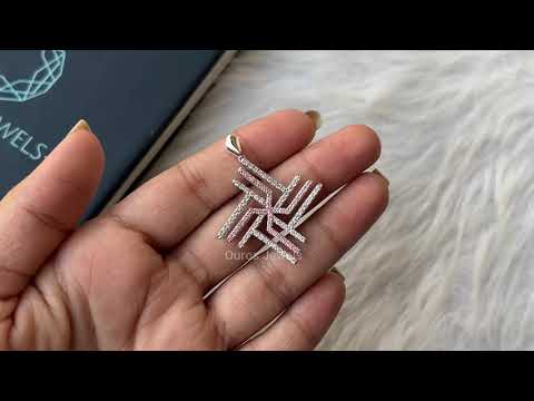 [Youtube Video of Round Cut Diamond Pendant]-[Ouros Jewels]