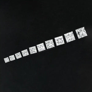 Princess cut loose eco friendly lab diamonds