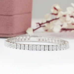 Radiant Cut Lab Diamond Tennis Bracelet