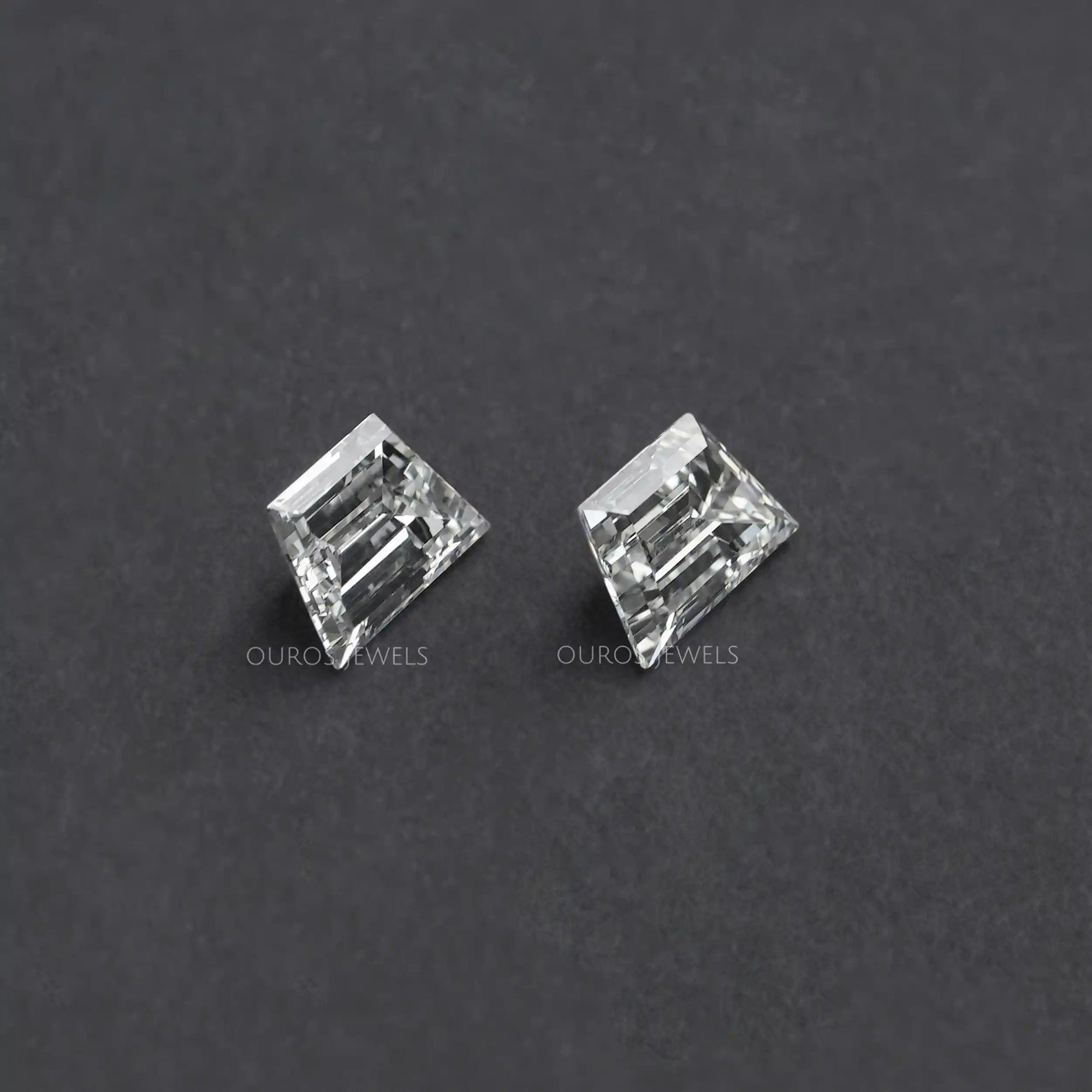 Step Cut Trapezoid Lab Grown Diamond Matching Pair Loose
