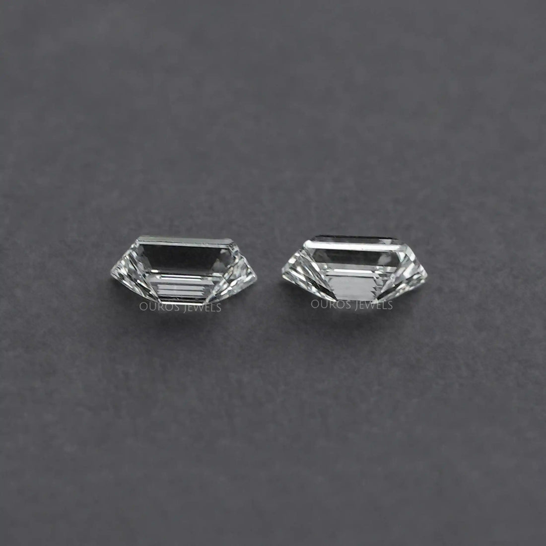 Step Cut Trapezoid Lab Grown Diamond Matching Pair Loose