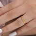 [Baguette Diamond Solitaire Ring]-[Ouros Jewels]