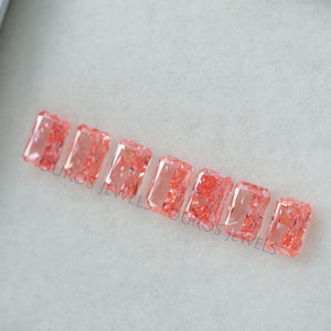 Radiant Cut Pink Loose Diamond With 0.33 Carat 