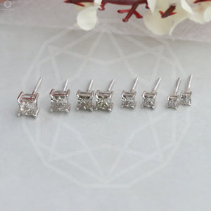 [Lab Created Diamond Earrings]-[Ouros Jewels]