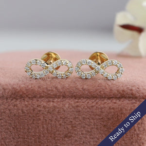 Infinity Stud Earrings For Women