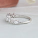 multi cut diamond  band is crafted in white gold 