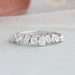 Multi cut eternity band in 18k solid white gold