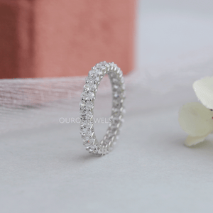 Oval Diamond  Eternity Ring