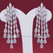 [Video of 9 Carat TCW Pear Marquise Cut Chandelier Earring]-[Ouros Jewels]