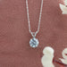 Round Cut Lab Grown Diamond Solitaire Pendant For Wife