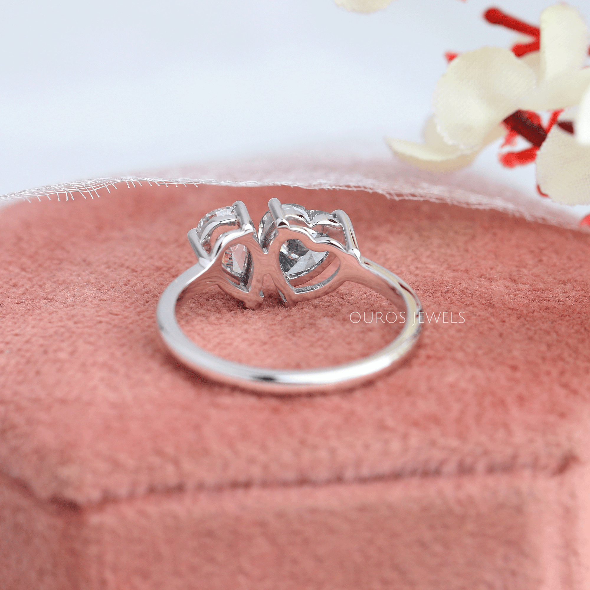 Heart & Pear Diamond Toi Et Moi Wedding Ring Rings
