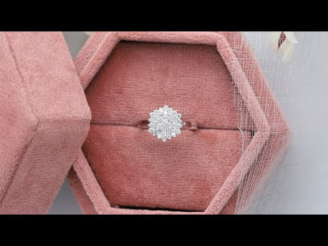 [Round Cluster Ring YouTube Video]-[Ouros Jewels]